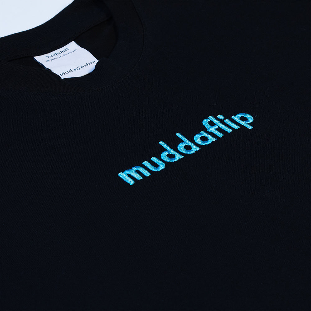 Turnschuh muddaflip Embroidered T-Shirt Black