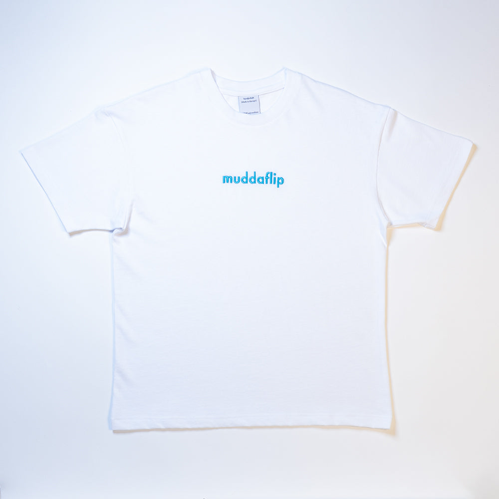 Turnschuh muddaflip Embroidered T-Shirt White