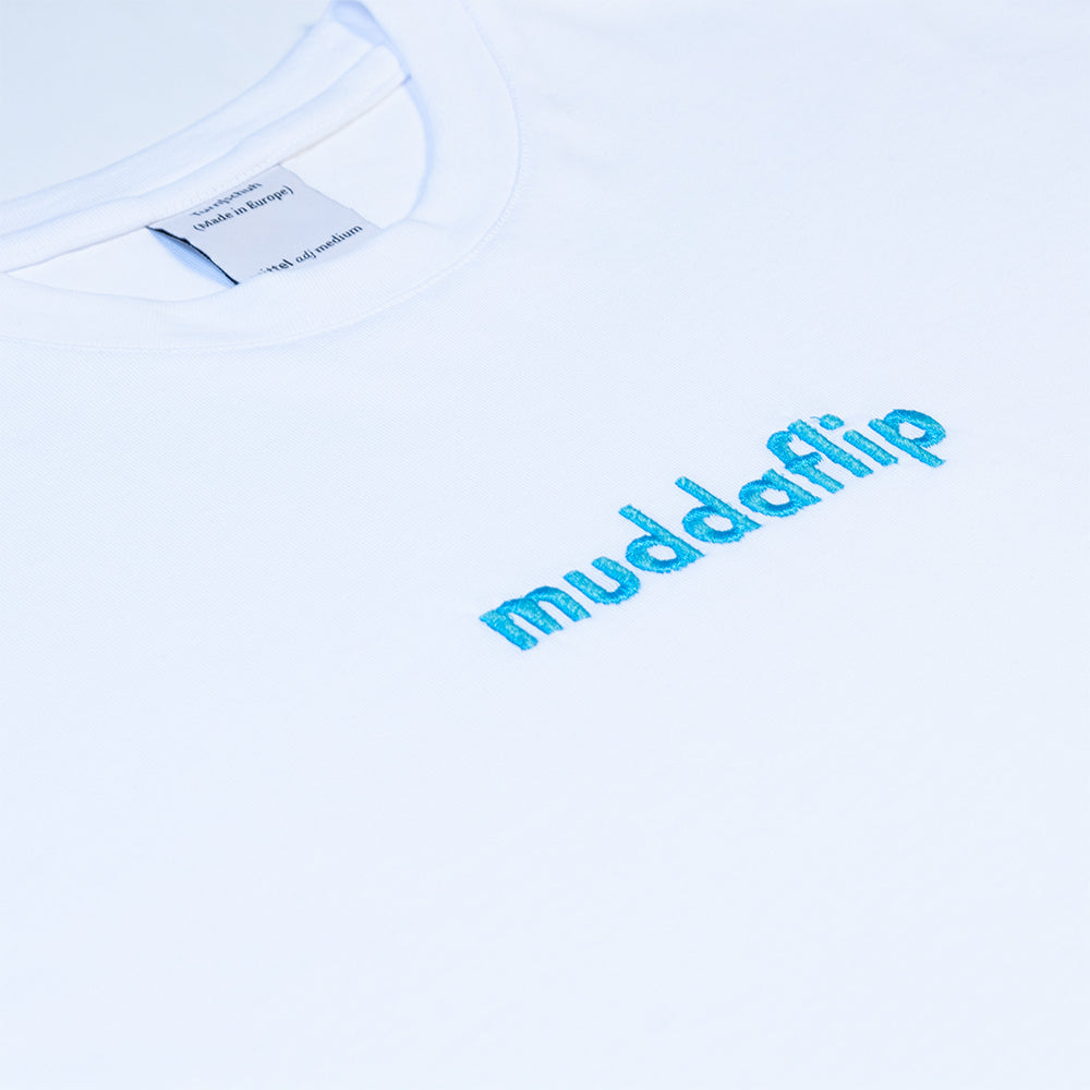 Turnschuh muddaflip Embroidered T-Shirt White